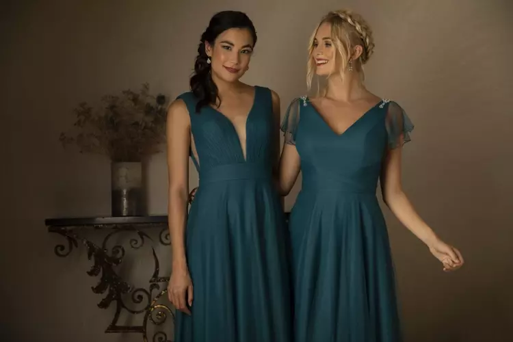 Petrol blue bridesmaid dresses uk 2025